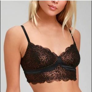 FREE PEOPLE SIZE S Intimately Evelina Sheer Bralette ~JP Top ~T-shirt BRA ~